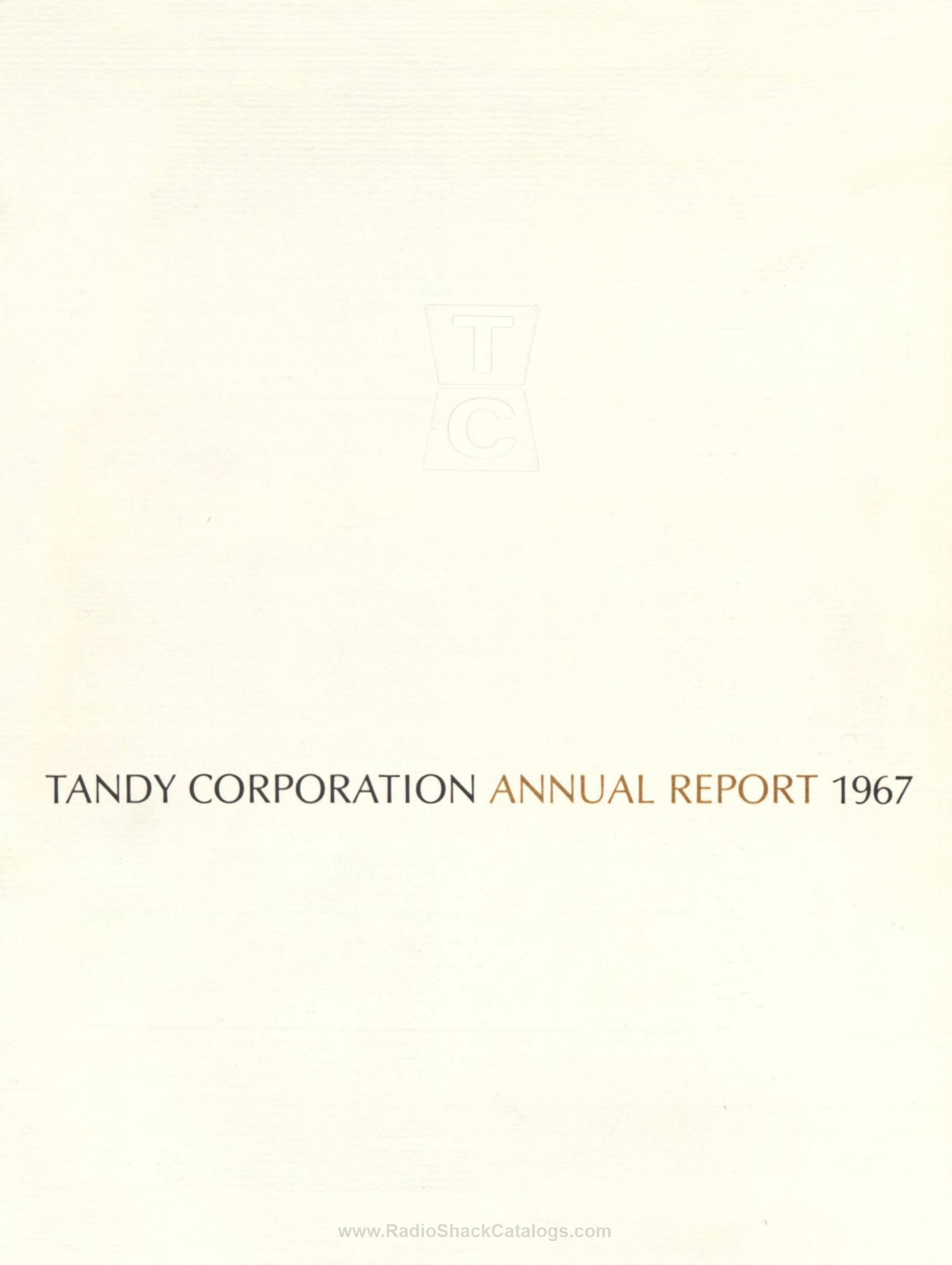 1967 Radio Shack & Tandy Corporation Annual Reports